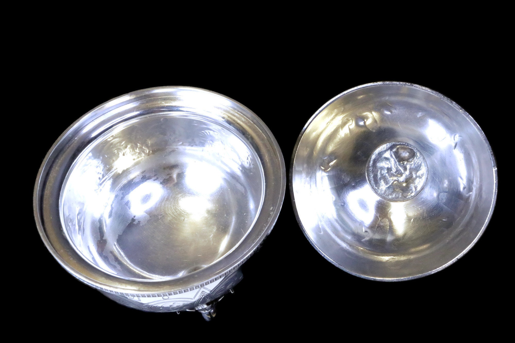 Rogers Smith & Co New Haven Conn Silver Plate Covered Butter Chilling