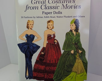 2003 Grandes disfraces de películas clásicas Muñecas de papel: 30 modas de Adrian, Edith Head, Walter Plunkett y otros - Tom Tierney