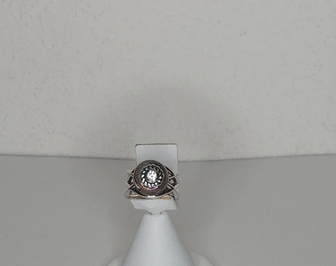 Vintage Marcus Max Signed Sterling 925 Interchangeable Lampwork Glass Bead Size 6 Ring D-3-30