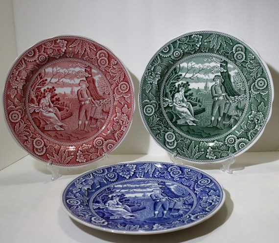 1990's Spode Blue Room Collection - WOODMAN - 10 1/2