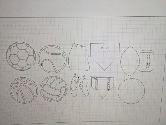 Bogg Bag Tag Sports Theme Charms Digital File Only
