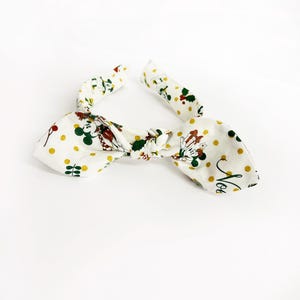 Festive Mickey & Minnie Knot Headband | Disney Inspired Headband | Material Headband