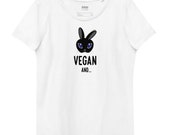T-shirt da donna "Seitanist" vegan style, ecologica aderente