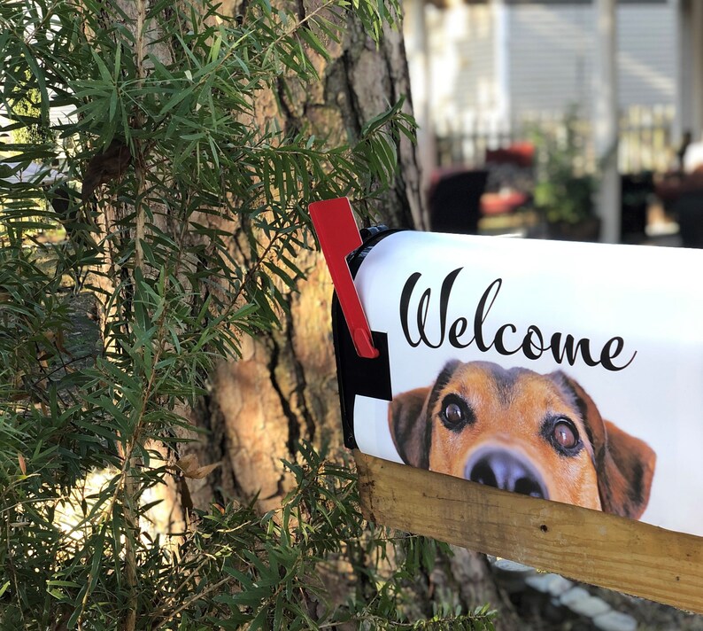 Address or Monogram Custom Full Magnetic Mailbox Cover with your Name