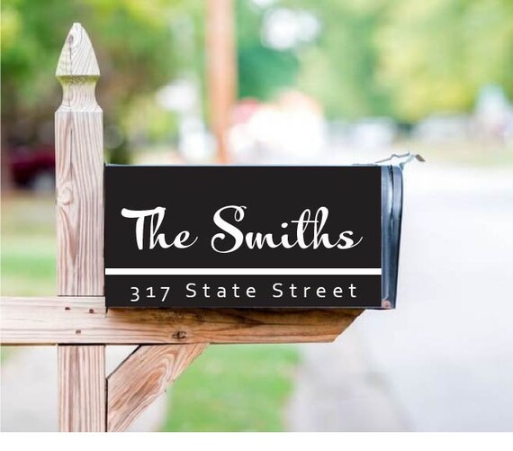 Custom Mailbox Cover With Your Name Address Or Monogram Etsy