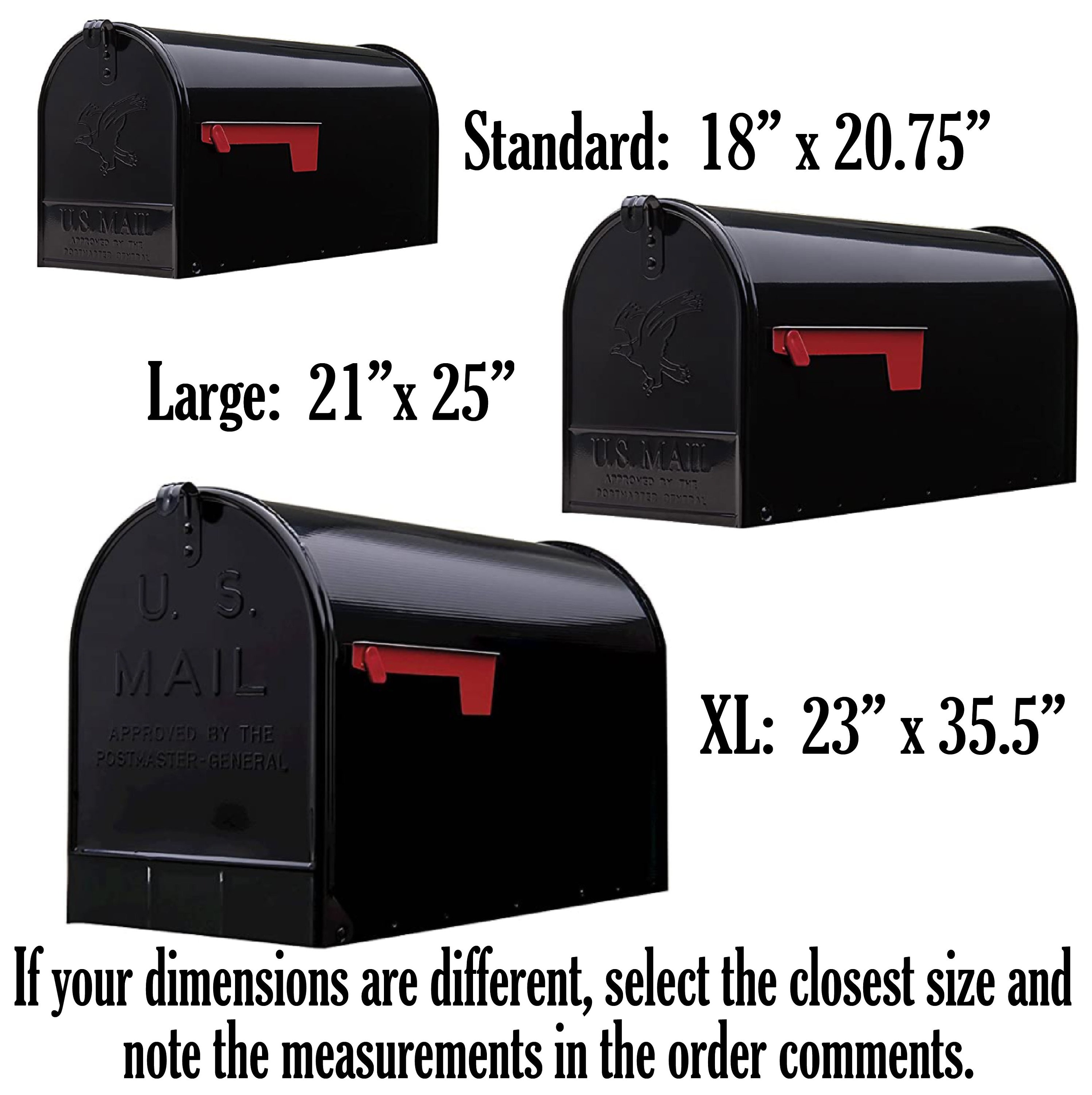 Custom Full Mailbox Cover with your Name Address or Etsy