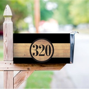 ShowRoom16 Custom Personalized Family Name Address Maibox Covers Wraps Magnetic Standard Mailbox Cover 21 x 18 inches