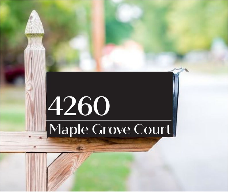 Custom Full Mailbox Cover with your Name Address or Etsy