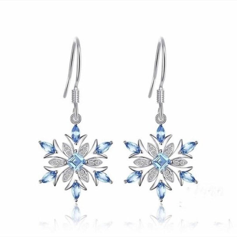 Frozen Inspired Snowflake Earrings image 1