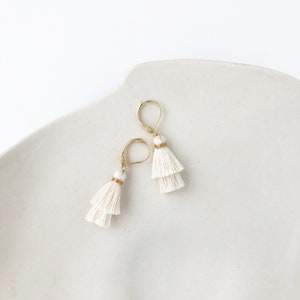 Ashley Tassels - Double Tiny Tassel Earrings - Small Gift Idea! - Stil Works Studio