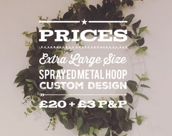 Extra Large Sprayed Wreath - Custom Order Listing