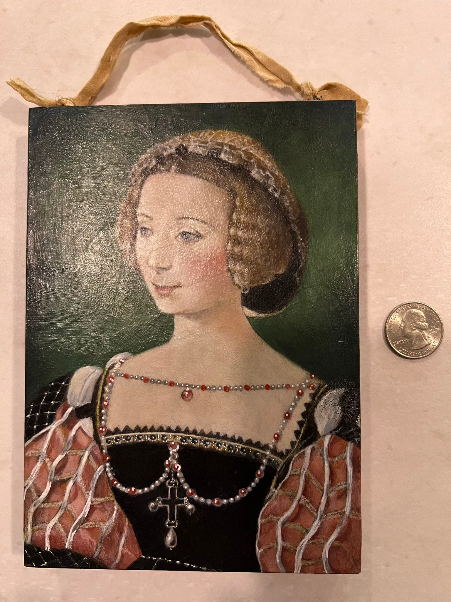 Renaissance Portrait, Small Original Art, 15th Century, Portrait of ...