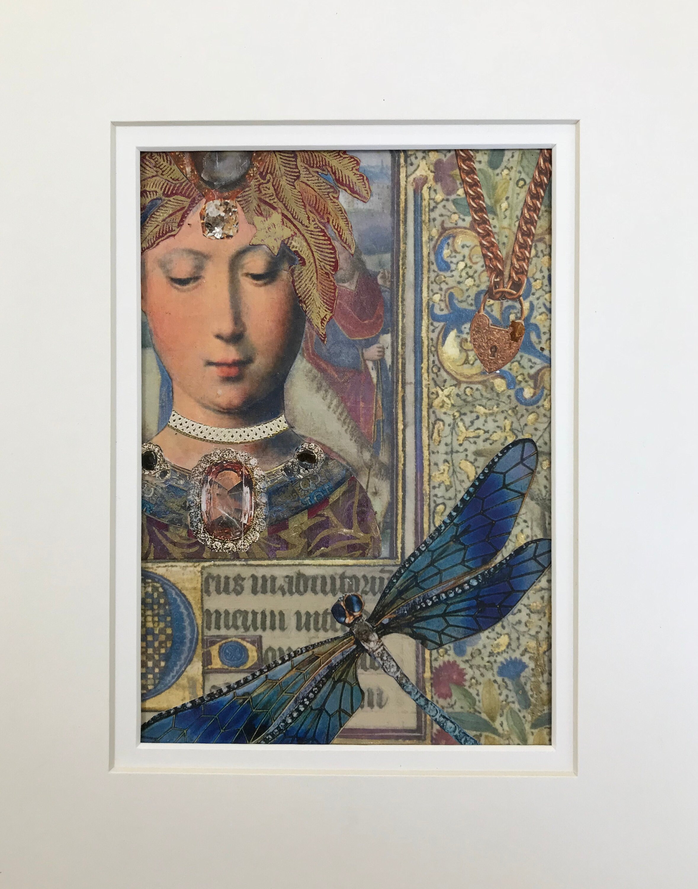 Woman With Dragonfly, Medieval Art, Art Nouveau Jewelry Woman With Dragonfly, Medieval Art, Art Nouveau Jewelry