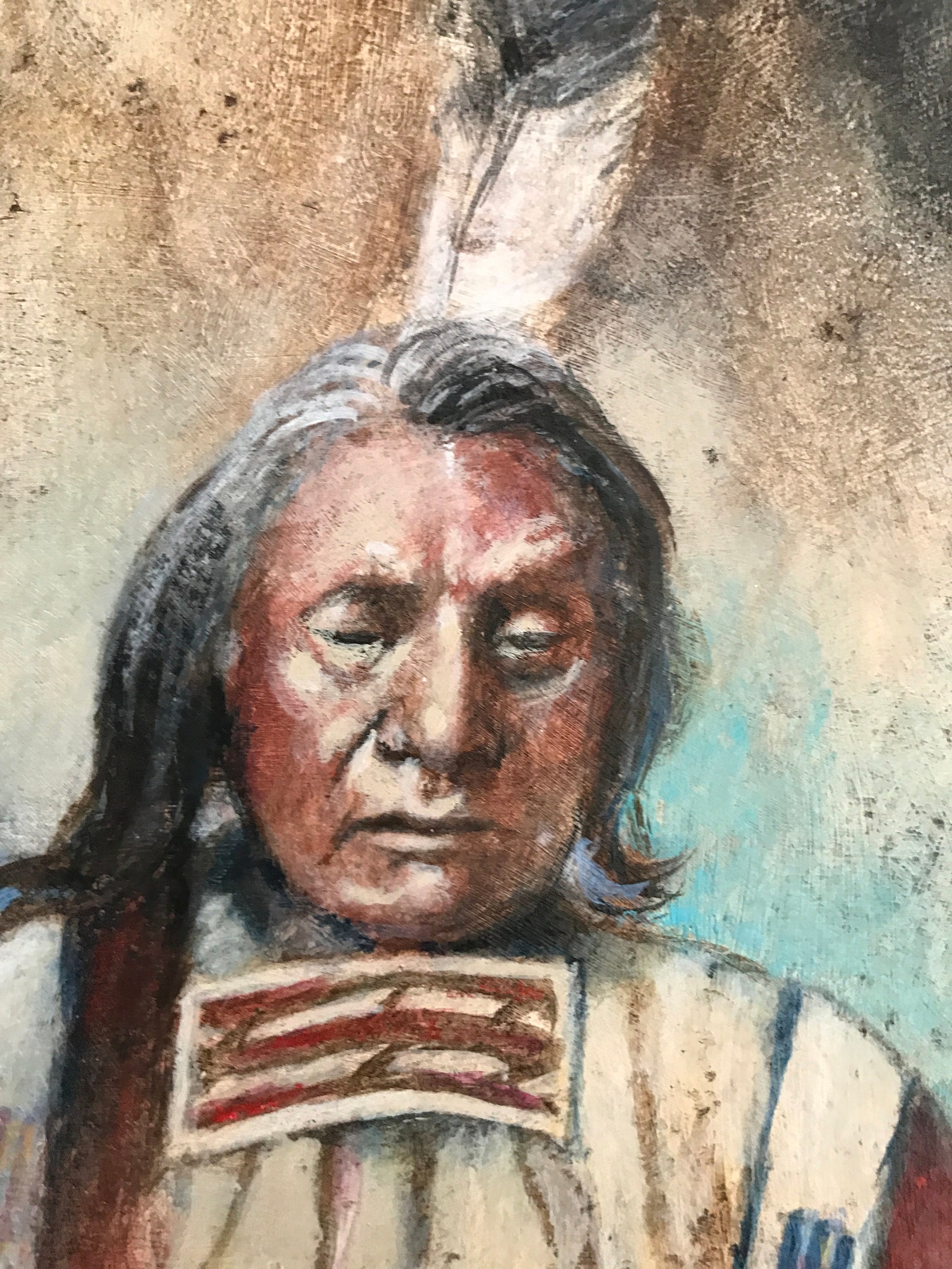 Red Cloud Oglala Sioux Native American Contemporary Western Art Red Cloud Oglala Sioux Native American Contemporary Western Art