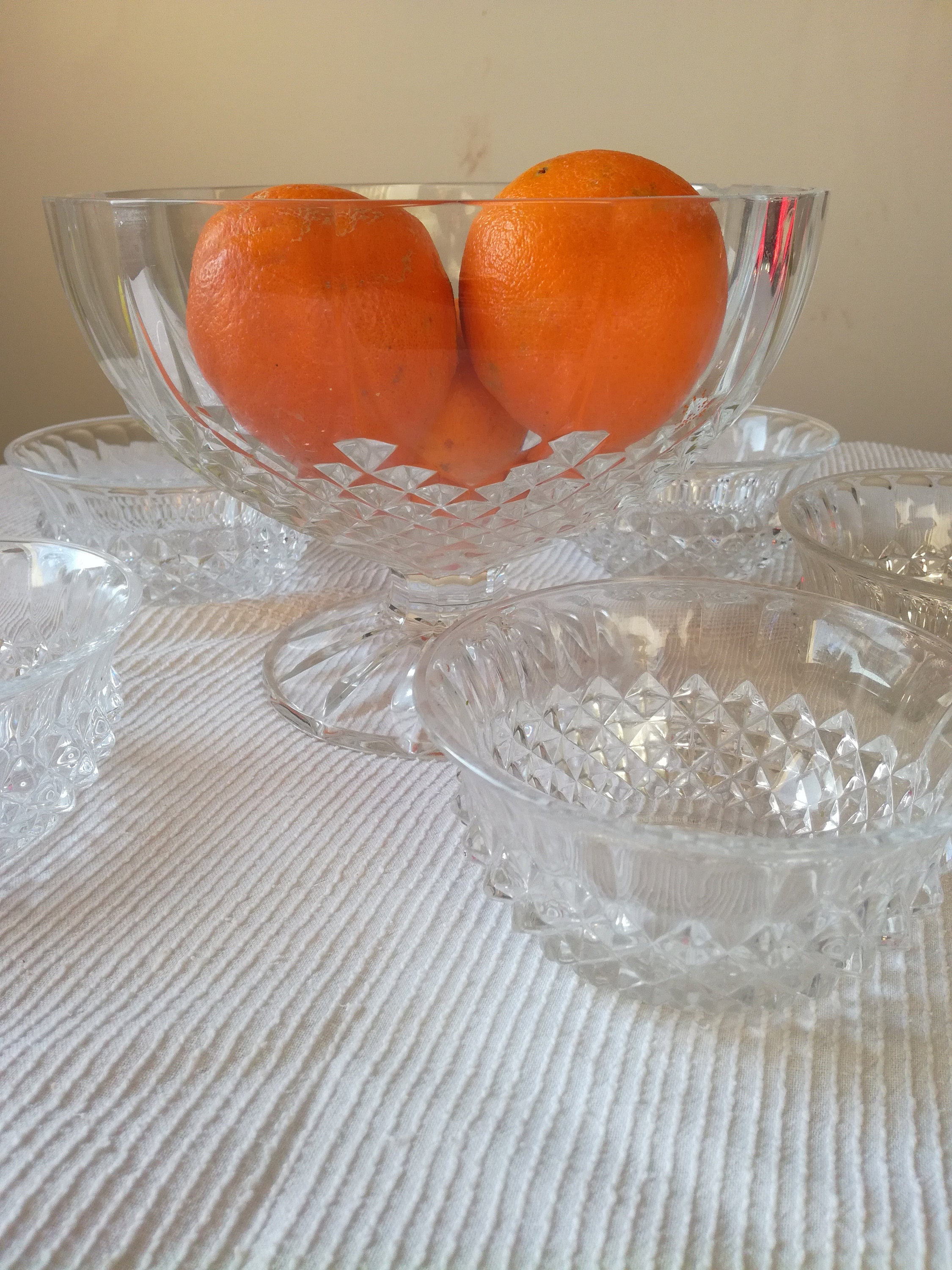 Saladier sur Pied et Ses Coupelles