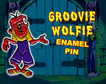 Groovie Goolies Wolfie Enamel Pin Filmation Monsters Werewolf Wolfman