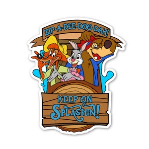 Splash Mountain Fantasy Sticker Gray Brer Rabbit Variant Disney Disneyland
