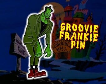 Groovie Goolies Frankie Enamel Pin Filmation 70's Monsters