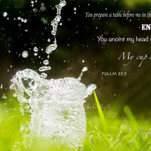 Psalm 23:5 Wall Art (Digital Download)