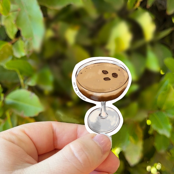 Espresso Martini Sticker | Coffee Sticker | Coquette Sticker | Stickers for Hydroflask