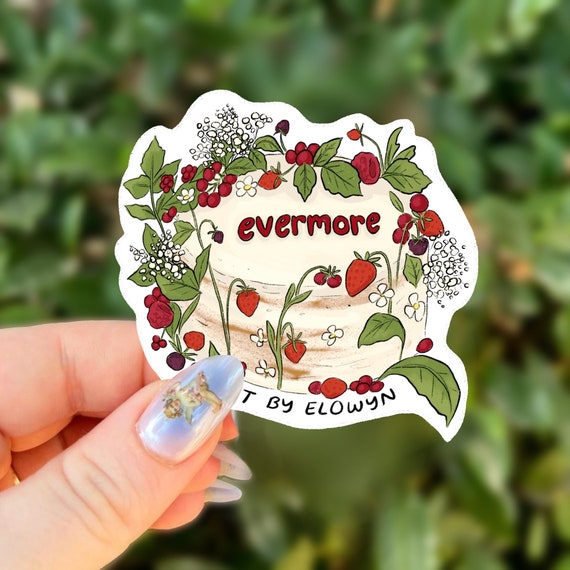 Evermore Cake Stickers | Aesthetic Cake Stickers | Taylor Swift Stickers |  Waterproof Stickers | Vinyl Stickers | Laptop Stickers | Sticker