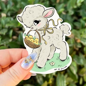 Lamb Sticker | Cute Sheep Sticker | Sticker | Waterproof Sticker | Stickers for Hydroflask