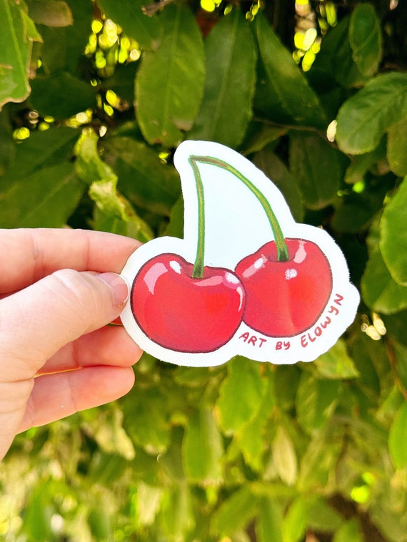 Cherry Sticker Stickers for Hydroflask Laptop Stickers Waterproof