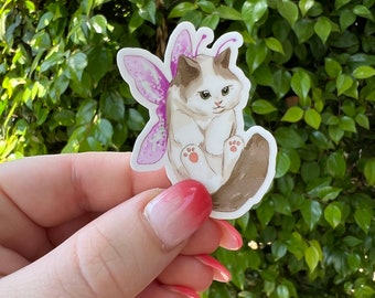 MINI Fairy Cat Sticker | Kitten Sticker | Sticker | Waterproof Sticker | Stickers for Hydroflask