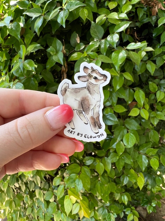 MINI Goat Sticker Goat Sticker Sticker Waterproof Etsy