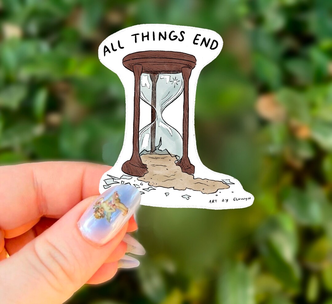 All Things End Sticker Unreal Unearth Sticker Sticker Waterproof ...