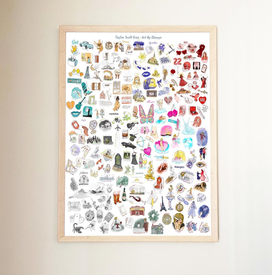 Taylor Swift Eras Art Print Swiftie Art Summer Art Wall Art Art Prints