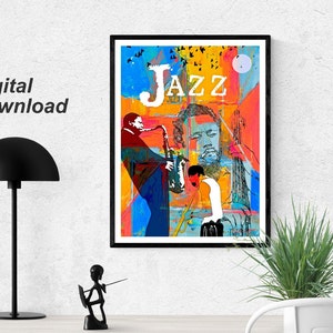 Jazz Greats Poster - Miles . Mingus. Coltrane.  Instant Download