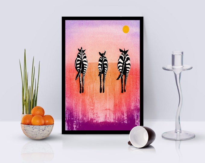 Zebras Framed Poster