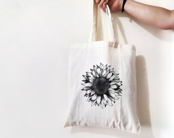 Mother/'s Day Floral Basket Printed Eco Friendly Tote Shopping Bag Long Handles