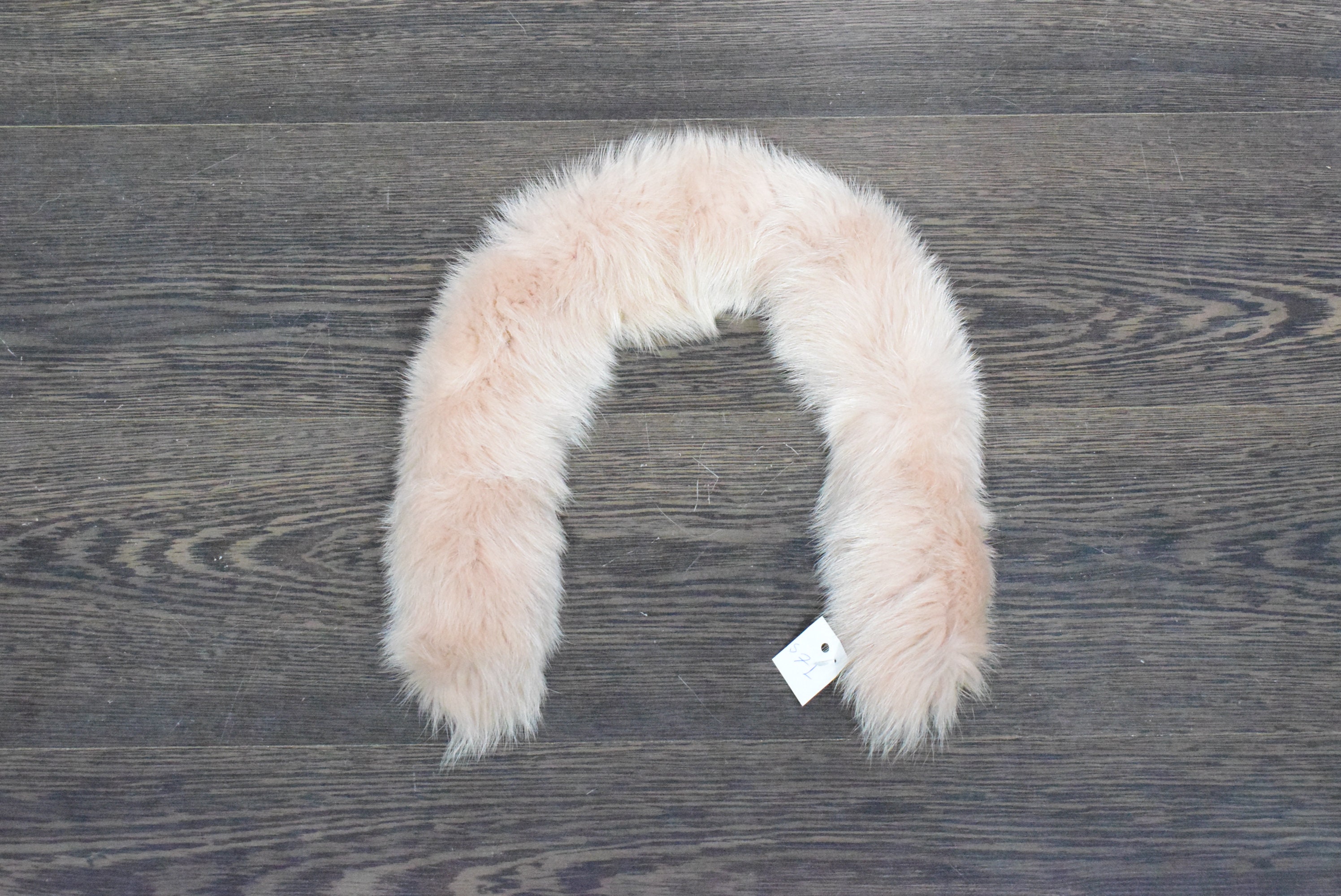 Fur Trim, Scarf, Fox Fur for Hood Somon Color Fluffy Fur