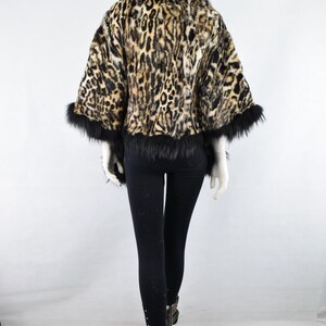 Real Fur Poncho Lapin Rabbit With Finn Raccoon Trim Animal - Etsy