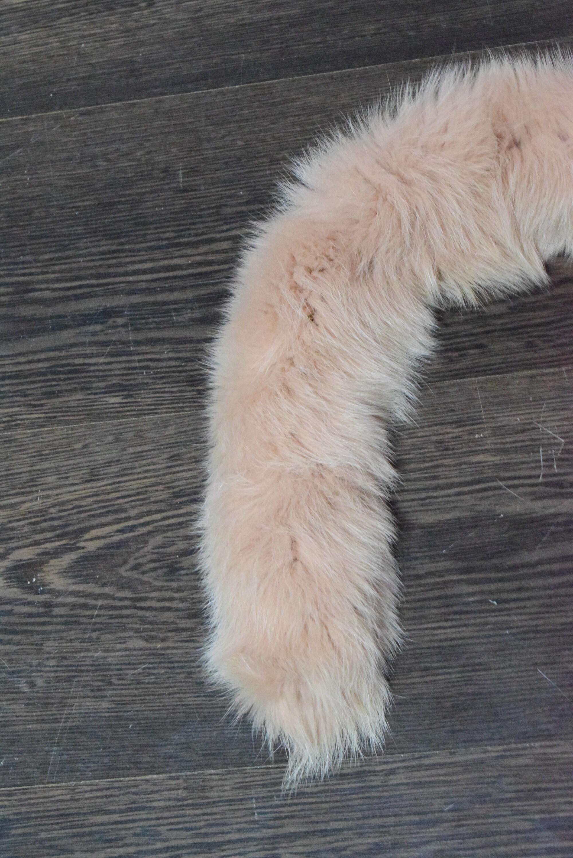 爆買い 英語 Fur Fur Fluffy Color Somon Hood for Fur Fox Scarf, Trim, 小物