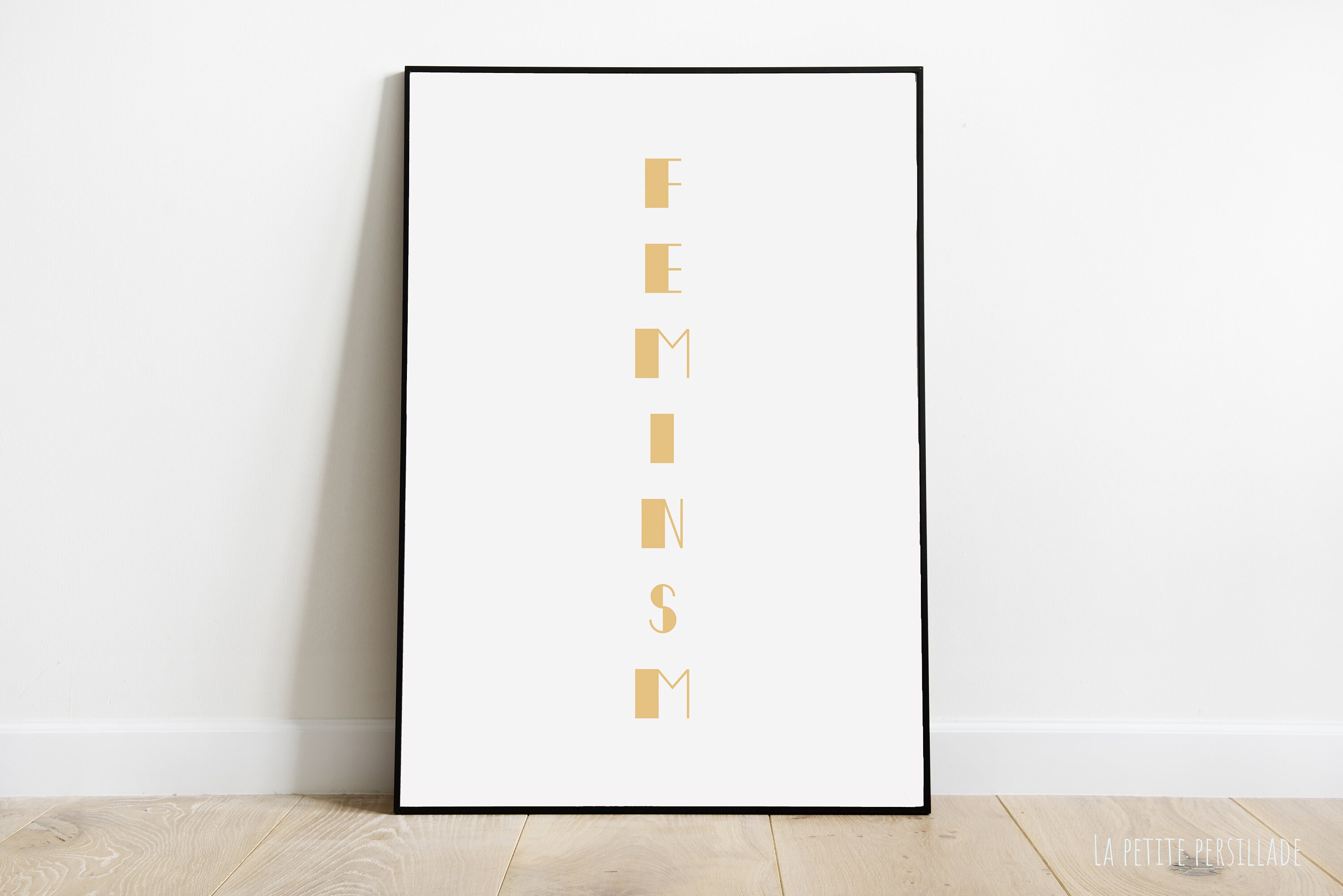 Affiche Minimaliste Feminism/Feminisme