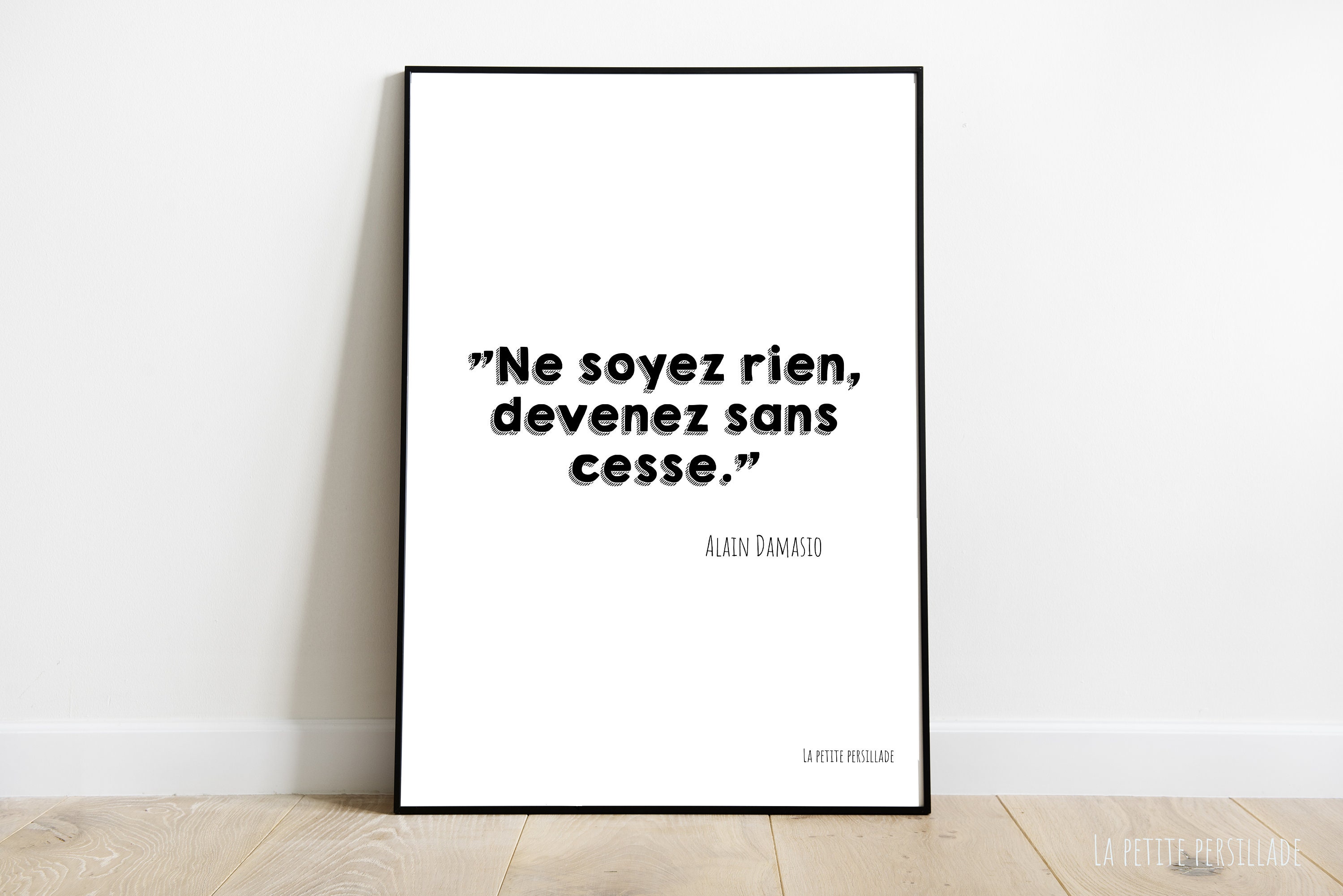 Affiche Inspiration Citation d'alain Damasio