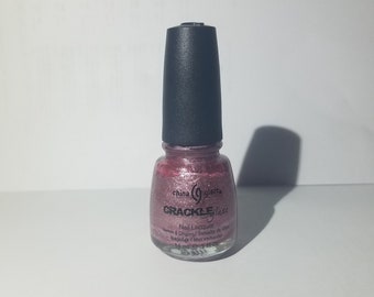 pink glittery nail polish