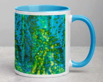 Mug Turquoise Trees by Maria Marachowska