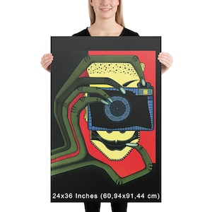 Canvas print of the original painting &quot;Cyclop&quot; by Maria Marachowska