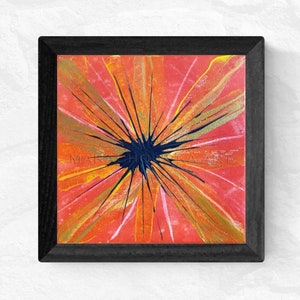 Abstract Canvas Painting Poppy
