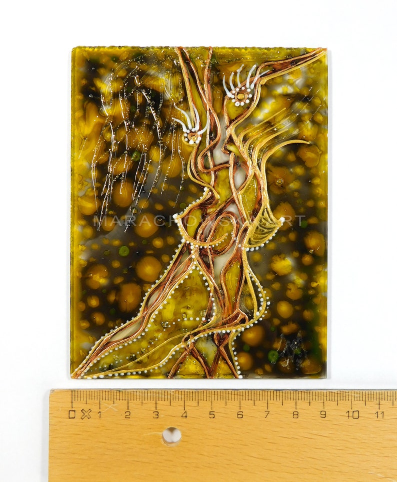 Glass Painting Suncatcher Woman by Maria Marachowska Bild 9