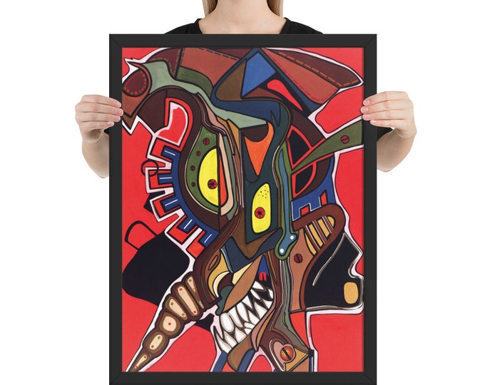 Framed poster "Wicked Pinocchio" by Maria Marachowska