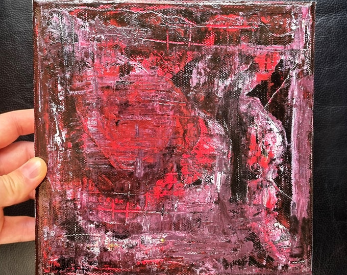 Canvas Painting Red Heart