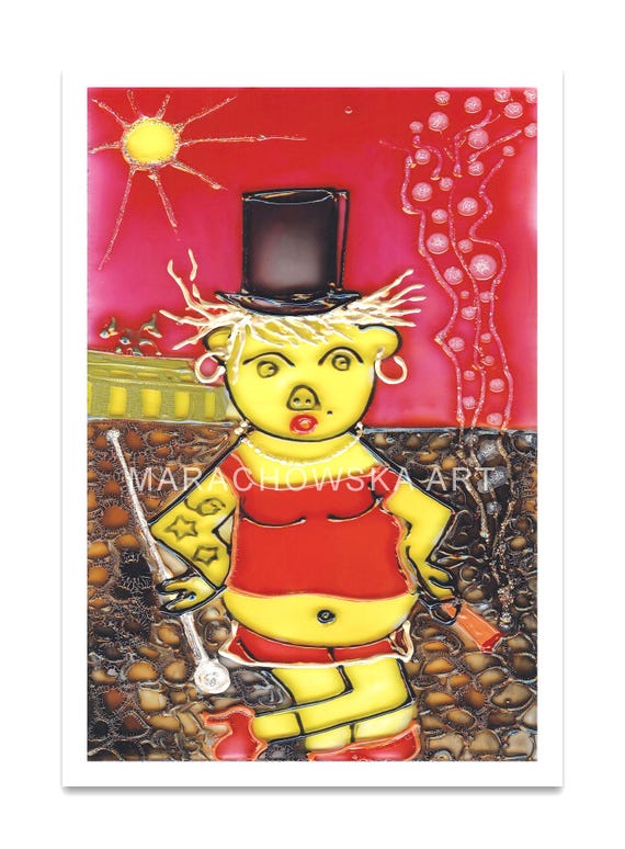 Art Postcard Bear