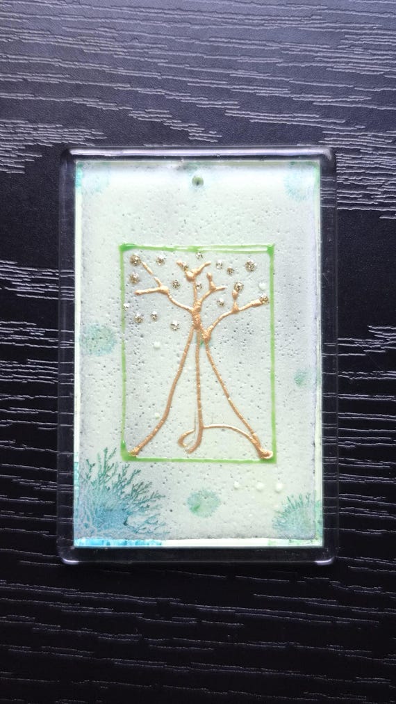Exklusiver Kühlschrankmagnet von Maria Marachowska, Acrylglas, leuchtet im Dunkeln