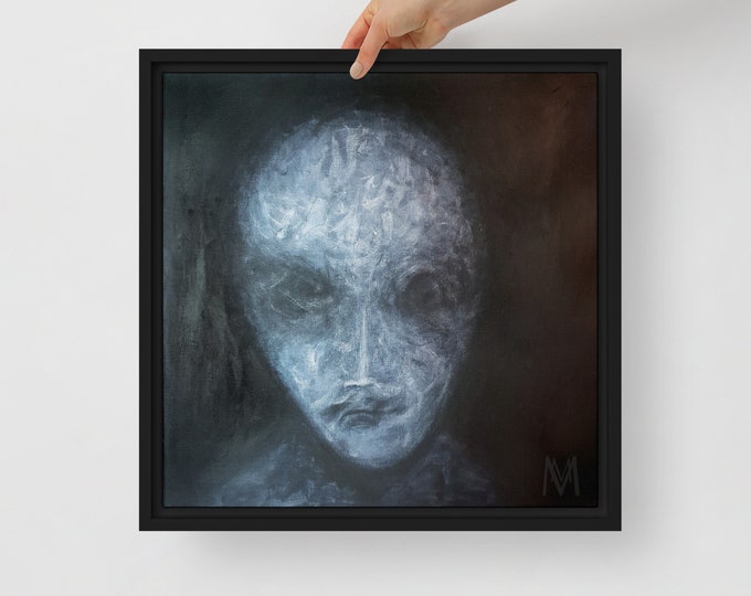 Framed Canvas Horror Portrait by Maria Marachowska
