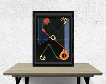 Music Poster Instrument by Maria Marachowska